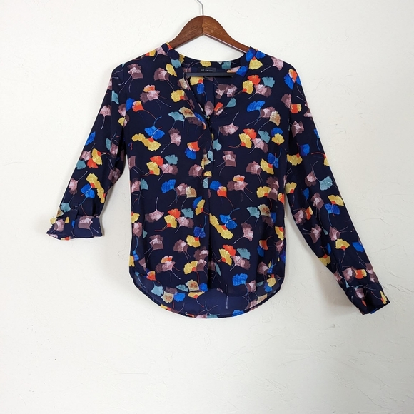 Gingko print blouse by The Limited - Picture 4 of 4